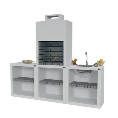 Barbacoa modulo chic 77.5 x 43.5 x 87 con parrilla