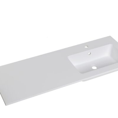 Lavabo Baho Bianco V mate 120 cm. derecha (seno a 30 cm)